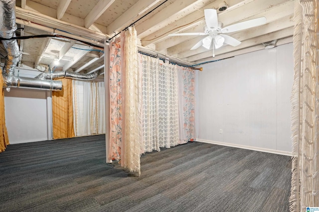 295 Walden Ct, Montevallo, AL 35115 - below grade area featuring carpet flooring and ceiling fan