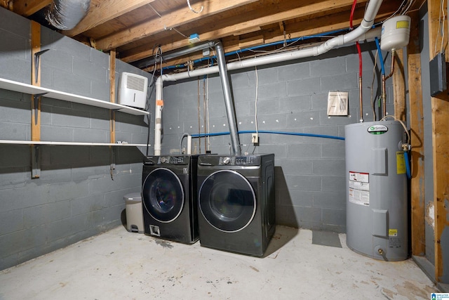 295 Walden Ct, Montevallo, AL 35115 - unfinished basement featuring separate washer and dryer and electric water heater