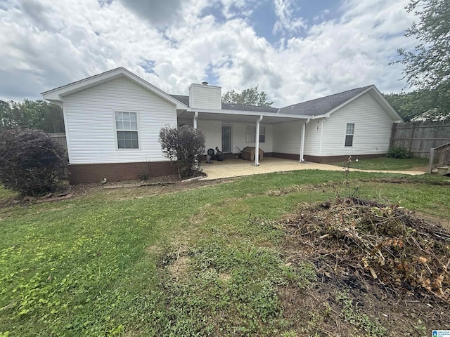 18470 Whispering Meadows Blvd, Vance, AL 35490 - rear view of property with a chimney and a patio