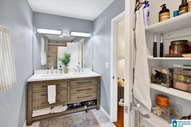 113 Pine Cliff Cir, Hoover, AL 35226 - full bath with double vanity and baseboards