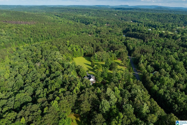 295 Ridge View Way, Springville, AL 35146 - aerial view of property and surrounding area with a heavily wooded area