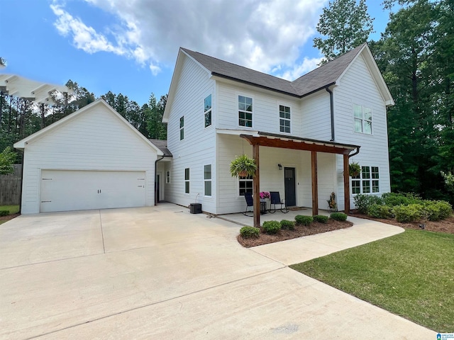 1871 Mckesie St, Riverside, AL 35135 - view of front of property featuring concrete driveway, a front yard, and an attached garage