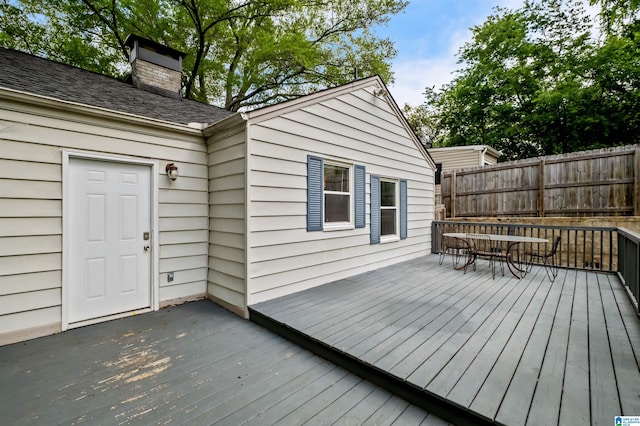 4763 7th Ct S, Birmingham, AL 35222 - wooden deck with outdoor dining space