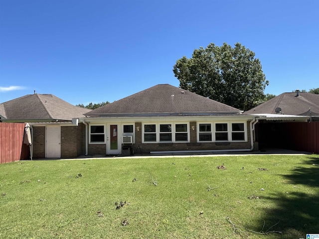 50 Ashton Ln, Sylacauga, AL 35150 - rear view of property featuring brick siding, a patio, and a shingled roof