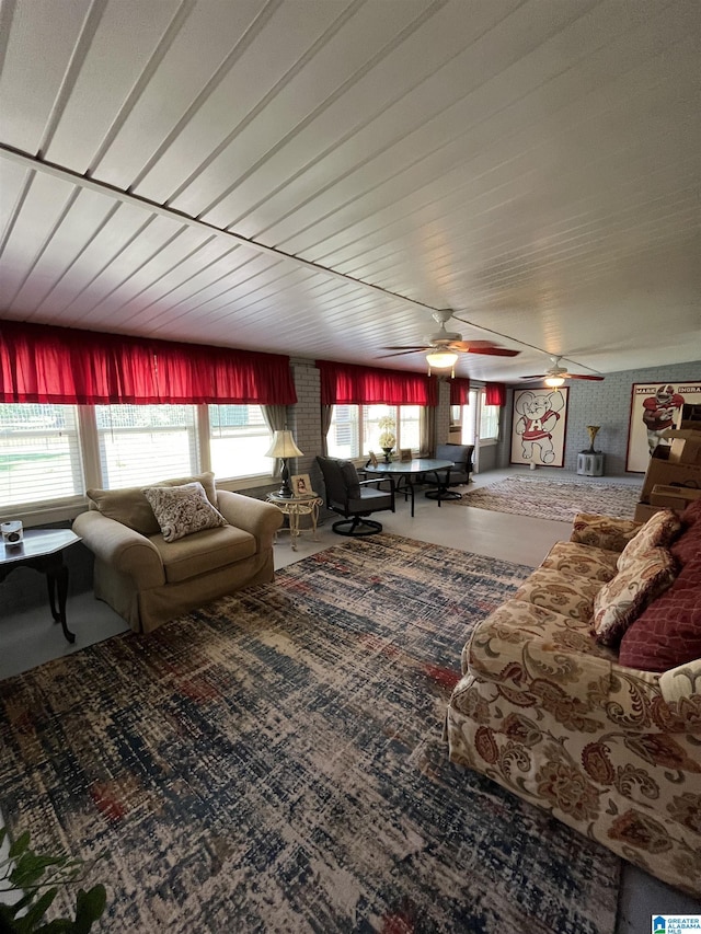 50 Ashton Ln, Sylacauga, AL 35150 - living room featuring plenty of natural light and ceiling fan