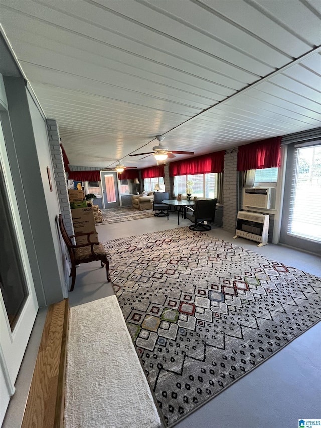 50 Ashton Ln, Sylacauga, AL 35150 - view of patio with outdoor lounge area, heating unit, cooling unit, and a ceiling fan