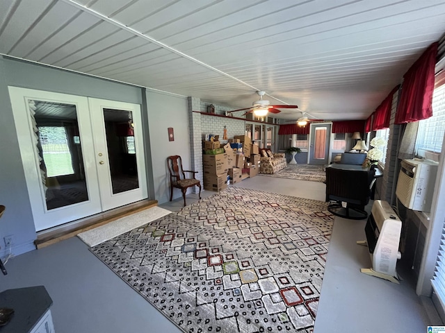 50 Ashton Ln, Sylacauga, AL 35150 - view of patio / terrace with french doors and heating unit