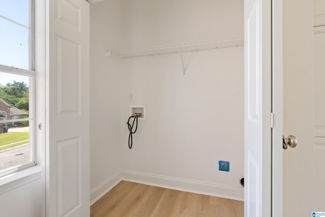 773 Old Cahaba Dr, Helena, AL 35080 - washroom with washer hookup, light wood finished floors, and baseboards