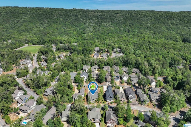 112 Perry Pl, Birmingham, AL 35242 - aerial view of property's location featuring a forest and nearby suburban area
