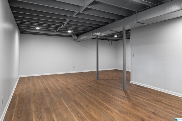 1718 Teakwood Ln, Birmingham, AL 35235 - finished below grade area with wood finished floors and baseboards