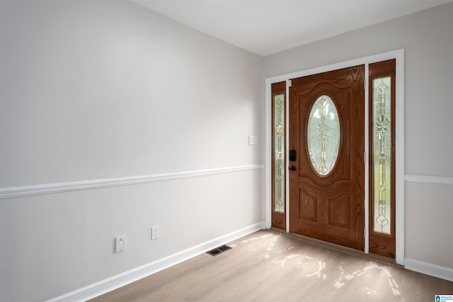 4100 S Shades Crest Rd, Hoover, AL 35244 - entrance foyer with light wood-type flooring and baseboards