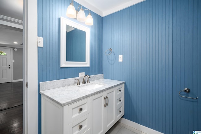 140 Camelia Ave, Gardendale, AL 35071 - bathroom featuring vanity and baseboards