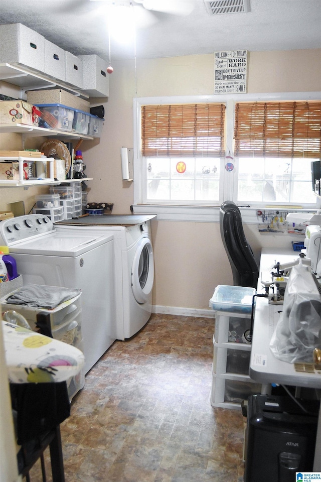3908 Cloverdale Rd, Anniston, AL 36207 - laundry room with washer and dryer