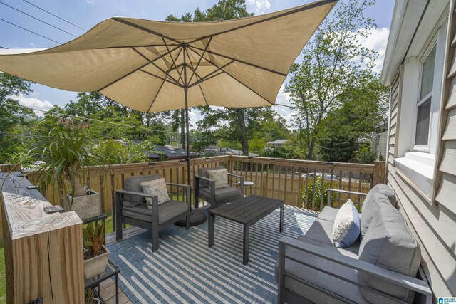 39 Edgehill Rd, Homewood, AL 35209 - deck with an outdoor living space