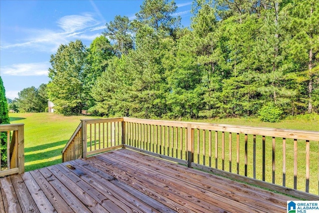555 Ridgefield Way, Odenville, AL 35120 - wooden deck featuring a yard