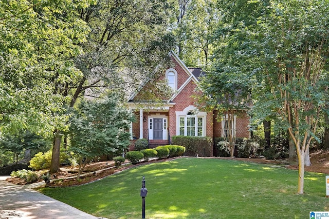 919 Sycamore Dr, Hoover, AL 35244 - view of front facade with brick siding and a front yard