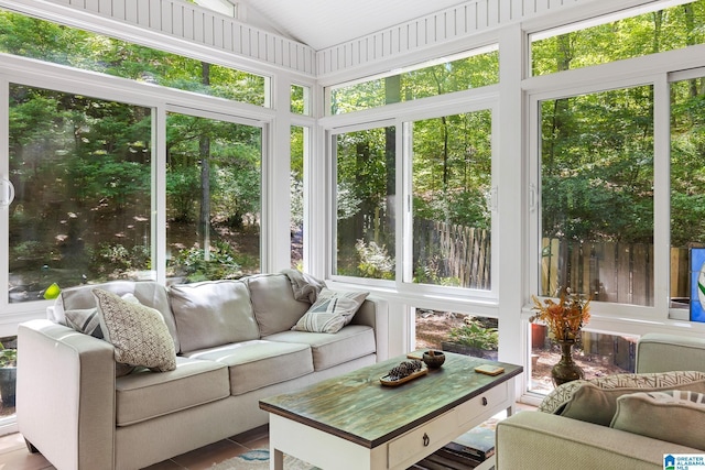 919 Sycamore Dr, Hoover, AL 35244 - sunroom / solarium featuring vaulted ceiling
