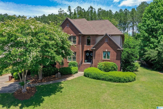 1020 Dunsmore Dr, Chelsea, AL 35043 - view of front of house featuring a front lawn and brick siding