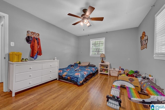1115 Park Ave, Oneonta, AL 35121 - bedroom featuring wood finished floors and ceiling fan