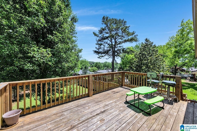 1115 Park Ave, Oneonta, AL 35121 - view of wooden deck