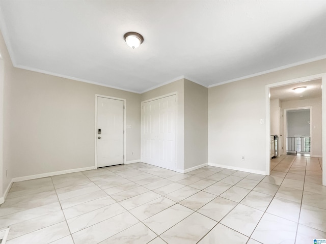 1012 Christopher Dr, Birmingham, AL 35215 - unfurnished room with ornamental molding, baseboards, and light tile patterned floors