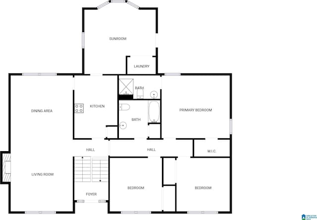 1012 Christopher Dr, Birmingham, AL 35215 - floor plan / room layout