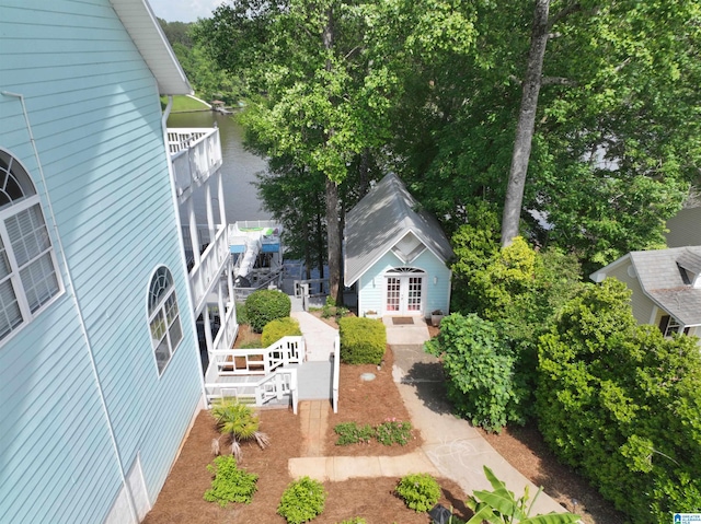 967 Wright Way Dr, Wedowee, AL 36278 - view of yard featuring an outbuilding and a water view