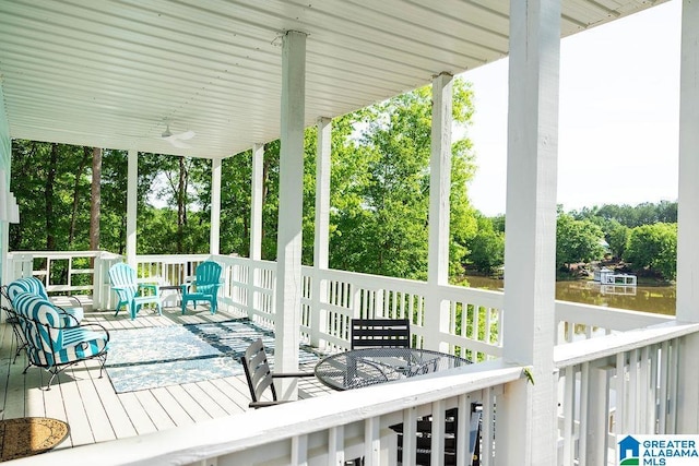 967 Wright Way Dr, Wedowee, AL 36278 - deck featuring view of scattered trees