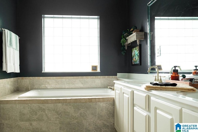 967 Wright Way Dr, Wedowee, AL 36278 - bathroom with a garden tub and vanity