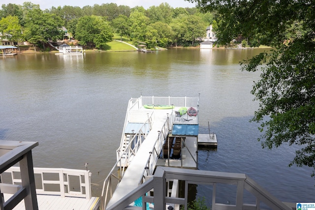 967 Wright Way Dr, Wedowee, AL 36278 - dock with a water view and boat lift