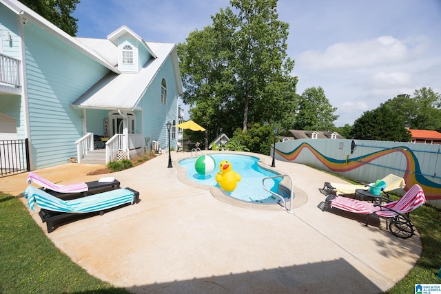967 Wright Way Dr, Wedowee, AL 36278 - view of swimming pool featuring a patio area