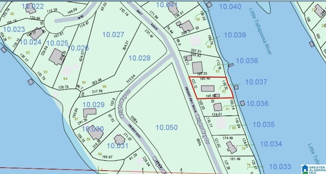 967 Wright Way Dr, Wedowee, AL 36278 - map of parcels