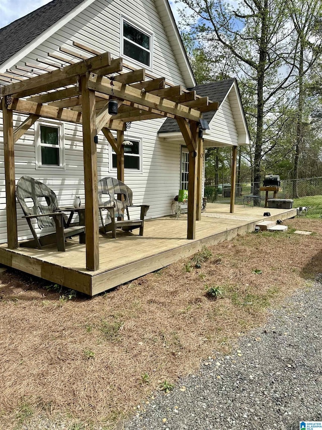 12325 US Highway 411 N, Centre, AL 35960 - wooden terrace featuring a pergola