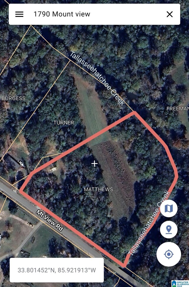 1790 Mount View Rd, Wellington, AL 36279 - map / location