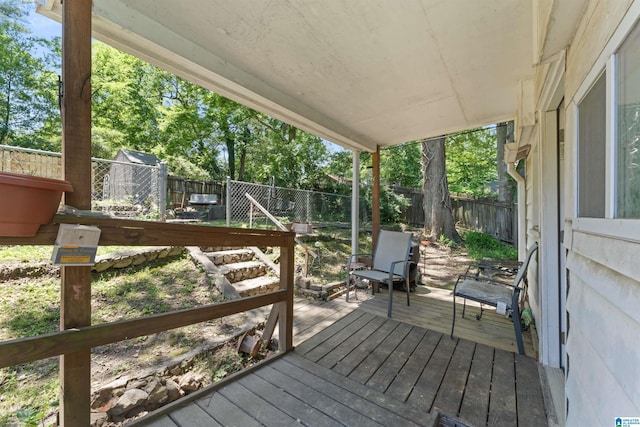 784 80th St, Birmingham, AL 35206 - wooden deck with a fenced backyard