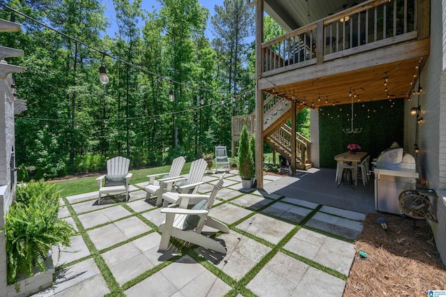 2021 Kinzel Ln, Birmingham, AL 35242 - view of patio / terrace with stairway and a grill