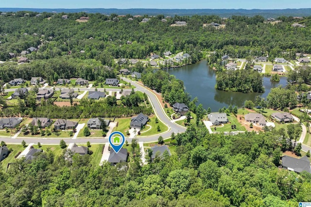2021 Kinzel Ln, Birmingham, AL 35242 - aerial perspective of suburban area featuring a nearby body of water and a heavily wooded area