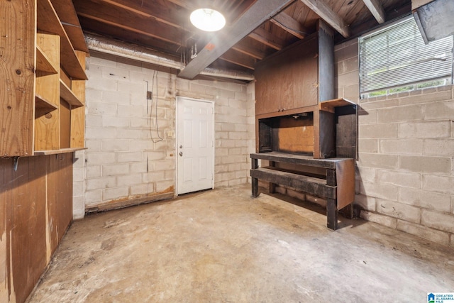 1716 Nancy Ln, Center Point, AL 35215 - below grade area with concrete block wall