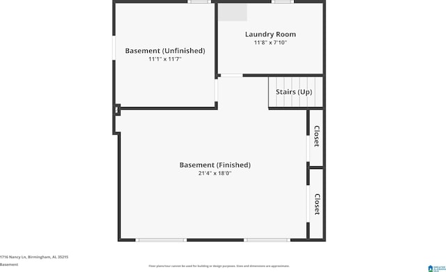1716 Nancy Ln, Center Point, AL 35215 - floor plan / room layout