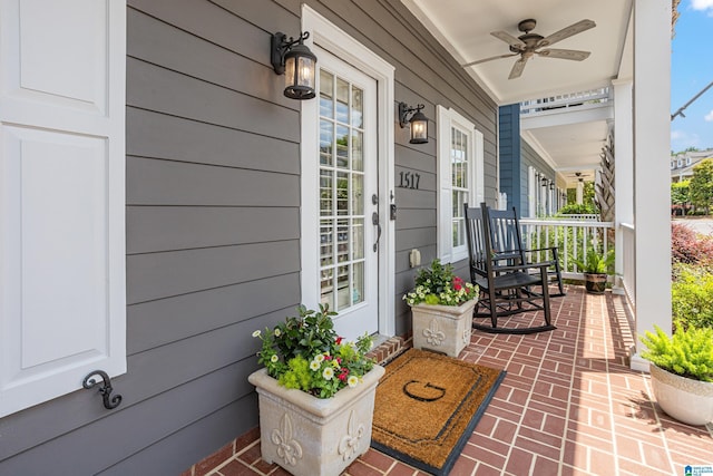 1517 Laurens St, Birmingham, AL 35242 - covered porch featuring ceiling fan