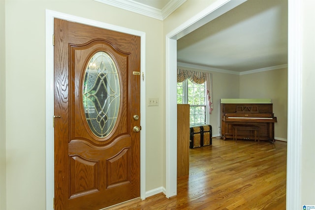 3300 Shetland Trce, Birmingham, AL 35242 - entrance foyer with wood finished floors, baseboards, and crown molding