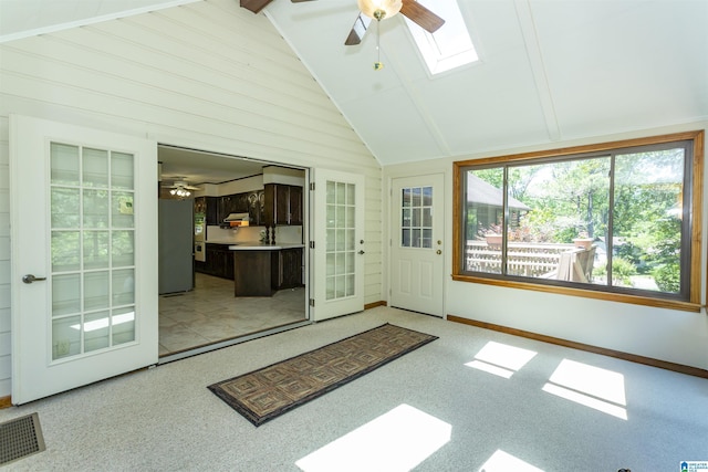 3300 Shetland Trce, Birmingham, AL 35242 - unfurnished sunroom featuring a skylight