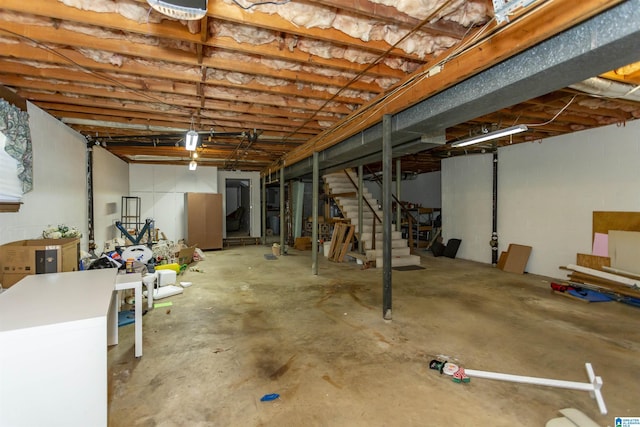 3300 Shetland Trce, Birmingham, AL 35242 - unfinished below grade area featuring stairway