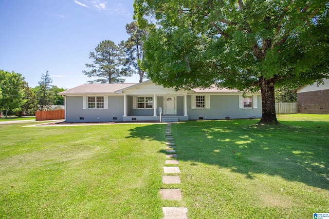 1826 Edwardian Way, Anniston, AL 36207 - ranch-style house with crawl space and covered porch