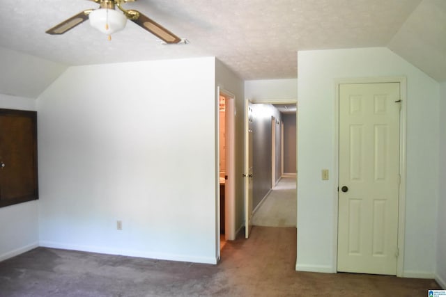 2301 Hathaway Heights Rd, Anniston, AL 36207 - bonus room with carpet, ceiling fan, baseboards, and vaulted ceiling