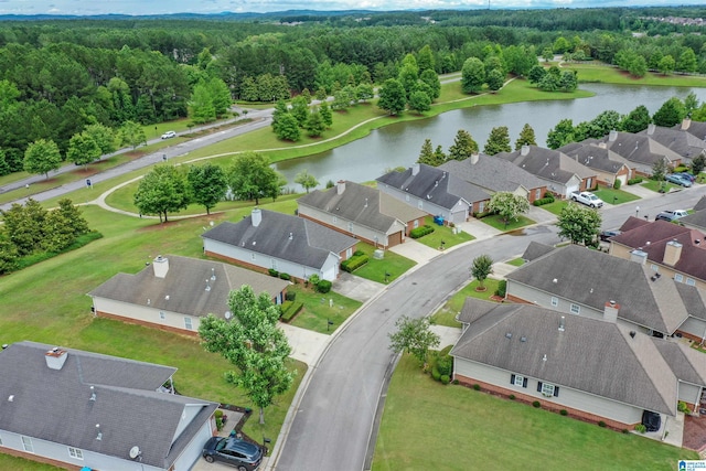 1009 Fairbank Ln, Chelsea, AL 35043 - aerial view of residential area with a nearby body of water and a forest