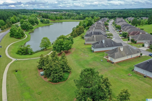 1009 Fairbank Ln, Chelsea, AL 35043 - aerial perspective of suburban area featuring a large body of water and a forest