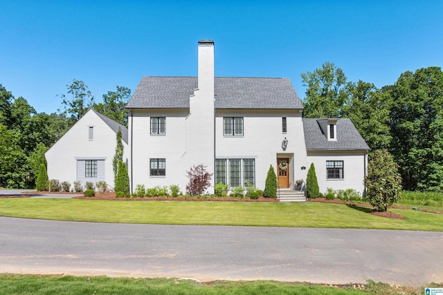 3 Troon, Birmingham, AL 35242 - view of front of property with a front yard and a chimney