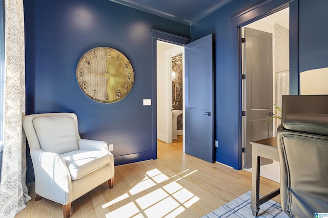 3 Troon, Birmingham, AL 35242 - living area featuring wood finished floors and crown molding