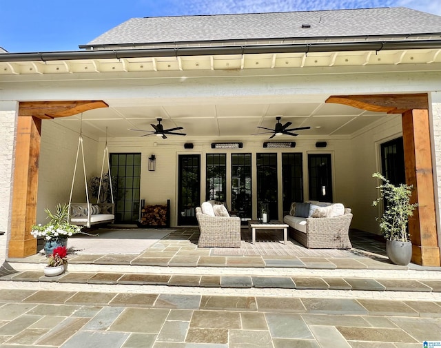 3 Troon, Birmingham, AL 35242 - view of patio / terrace with a ceiling fan